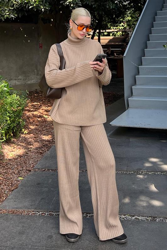 MDX Mink Long Sleeve Knit Sweater Pants Set MG2173 - Ostend