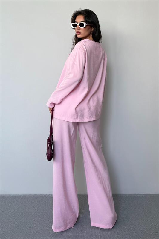 MDX Pink Front Tied Top and Bottom Set Mg2473 - Glenrothes