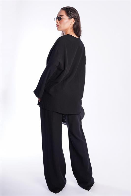 MDX Black Front Tied Top and Bottom Set Mg2423 - Lochau