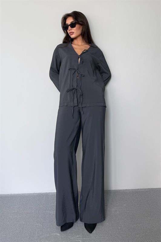 MDX Smoke Front Tied Top and Bottom Set Mg2473 - Joliette