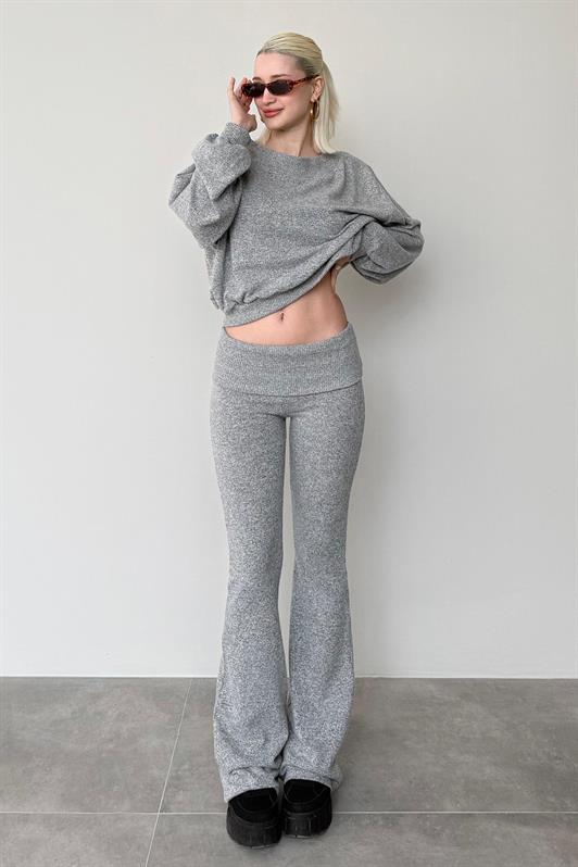 MDX Gray Blouse Pants Set Mg2289 - Lynwood