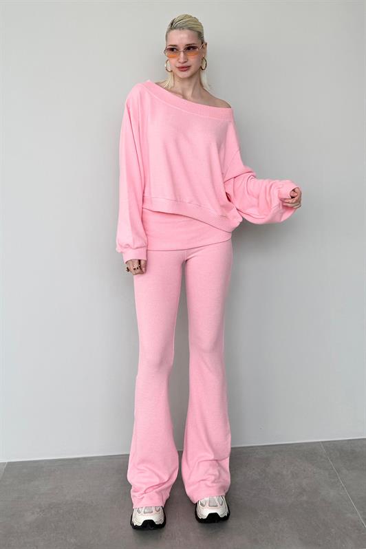 MDX Dusty Pink Blouse Pants Set Mg2289 - Alcira