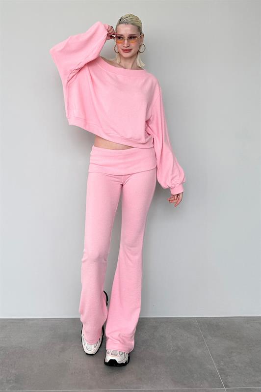 MDX Dusty Pink Blouse Pants Set Mg2289 - Alcira