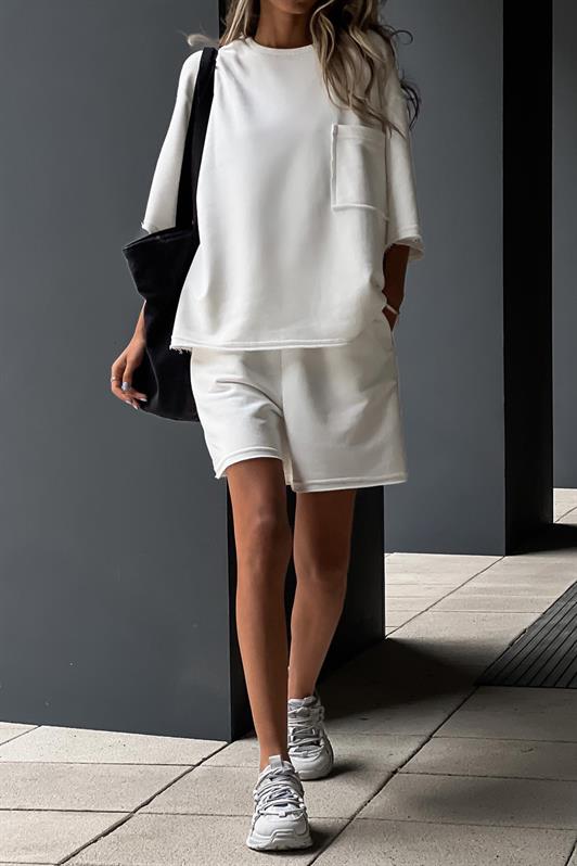 MDX White Short Sleeve Shorts Suit MG1981 - Eltham