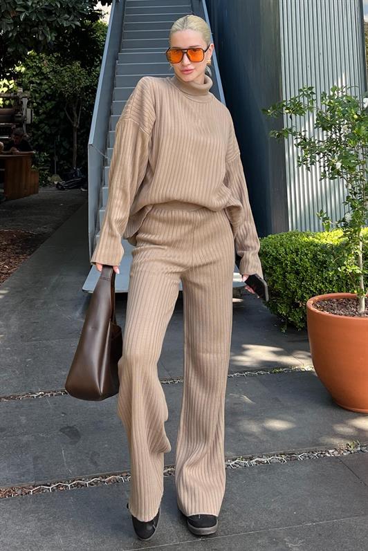 MDX Mink Long Sleeve Knit Sweater Pants Set MG2173 - Ostend