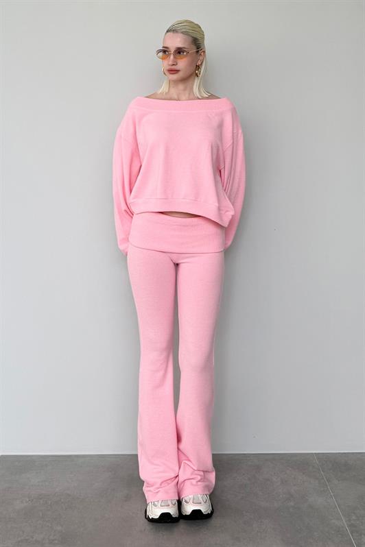 MDX Dusty Pink Blouse Pants Set Mg2289 - Alcira
