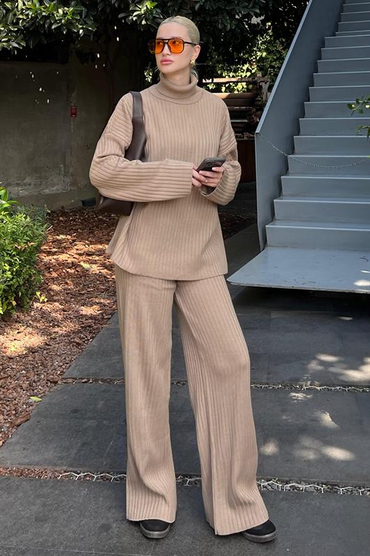 MDX Mink Long Sleeve Knit Sweater Pants Set MG2173 - Ostend