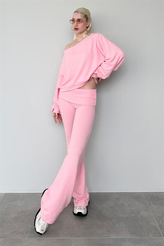 MDX Dusty Pink Blouse Pants Set Mg2289 - Alcira