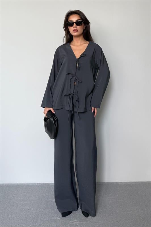 MDX Smoke Front Tied Top and Bottom Set Mg2473 - Joliette