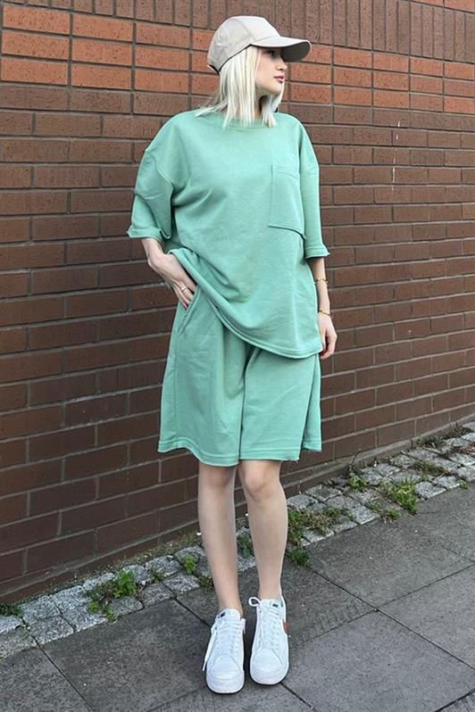 MDX Mint Green Short Sleeve Shorts Set MG1981 - Claremont