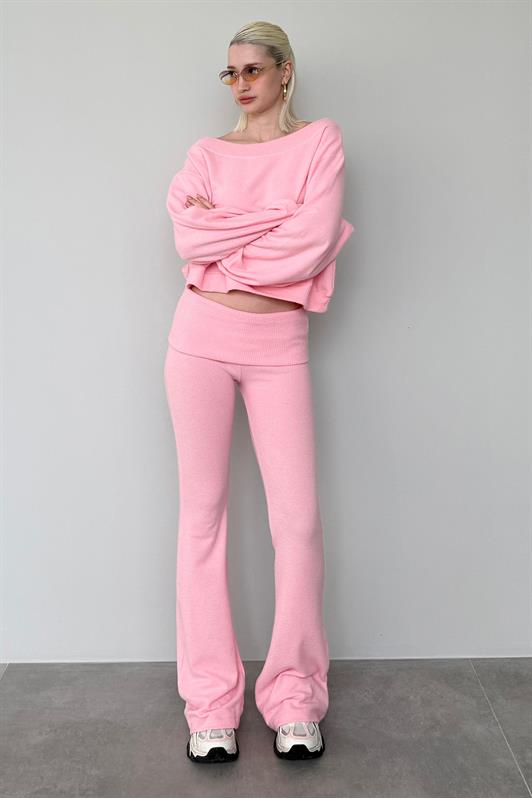 MDX Dusty Pink Blouse Pants Set Mg2289 - Alcira
