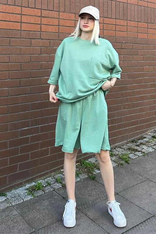 MDX Mint Green Short Sleeve Shorts Set MG1981 - Claremont