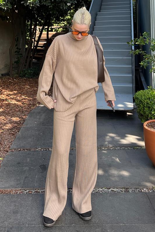 MDX Mink Long Sleeve Knit Sweater Pants Set MG2173 - Ostend