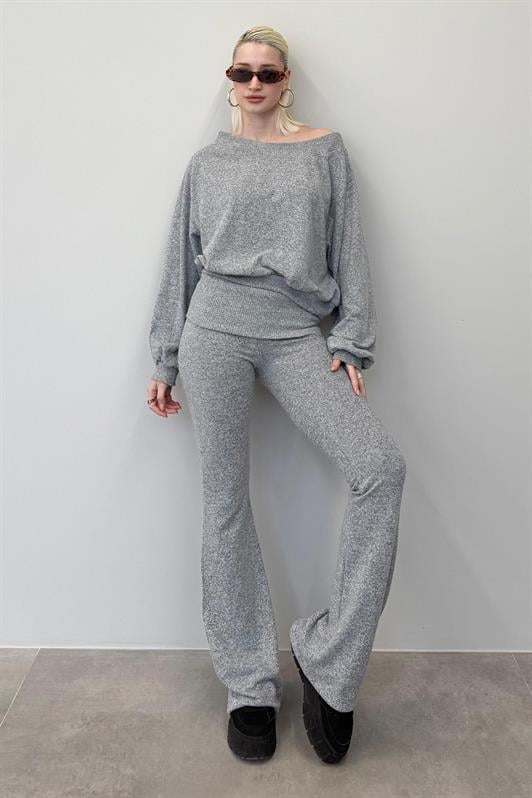 MDX Gray Blouse Pants Set Mg2289 - Lynwood