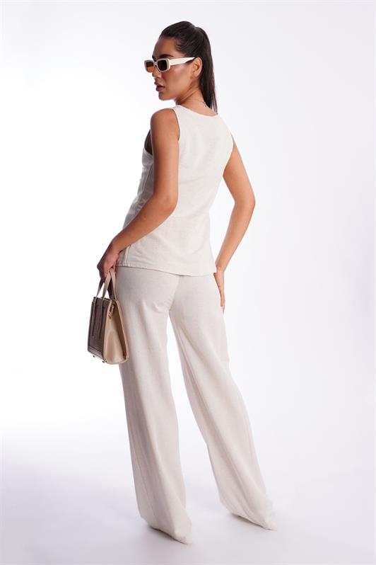 MDX Natural Front Tied Vest Pants Women's Suit Mg2403 - Groningen