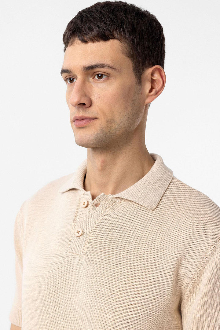 ANT Antioch Taş 100% Pamuk Polo Yaka Triko T-Shirt - Hayes