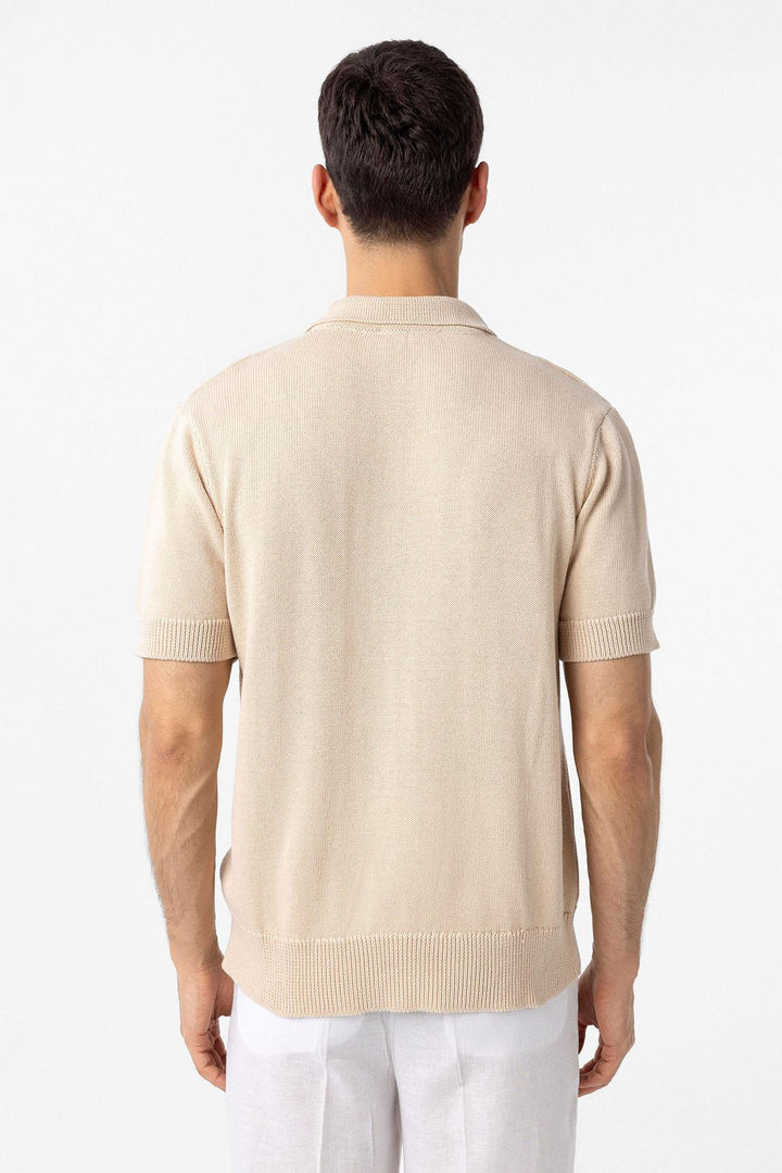 ANT Antioch Taş 100% Pamuk Polo Yaka Triko T-Shirt - Hayes