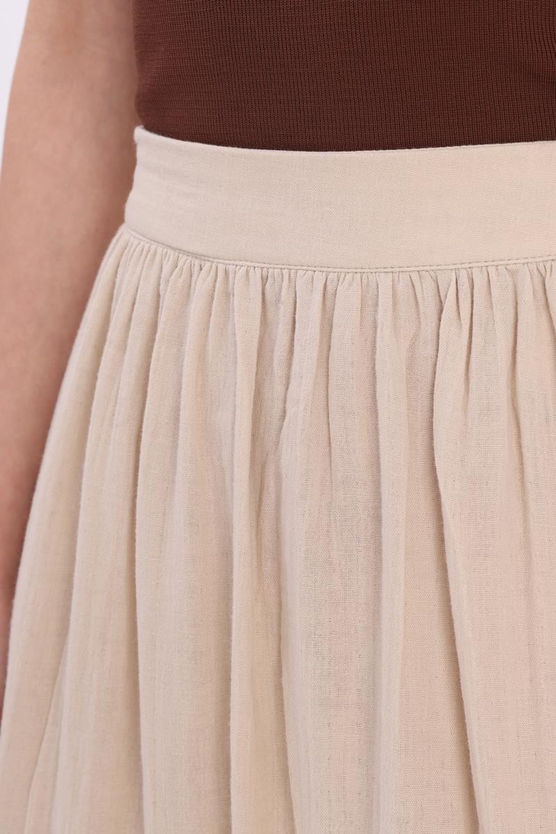 TLD Women Allday Stone Washed00% Cotton Flared Skirt - Newbury