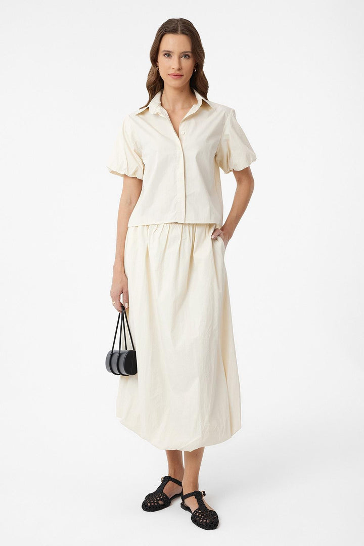 ANT Antioch Stone Balloon Sleeve Women's Shirt - Bourges
