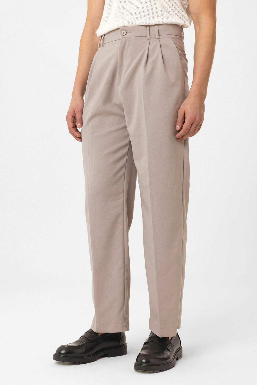 ANT Antioch Stone Washed Double Pleated Baggy Fit Men's Pants - Marbella