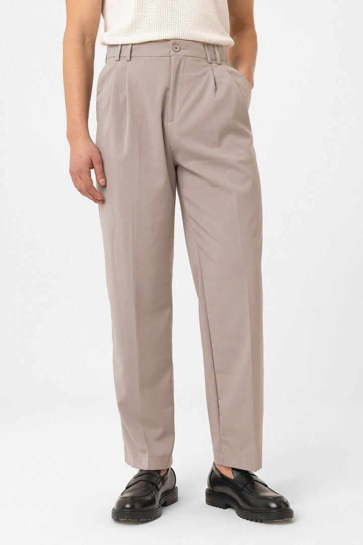 ANT Antioch Stone Washed Double Pleated Baggy Fit Men's Pants - Marbella