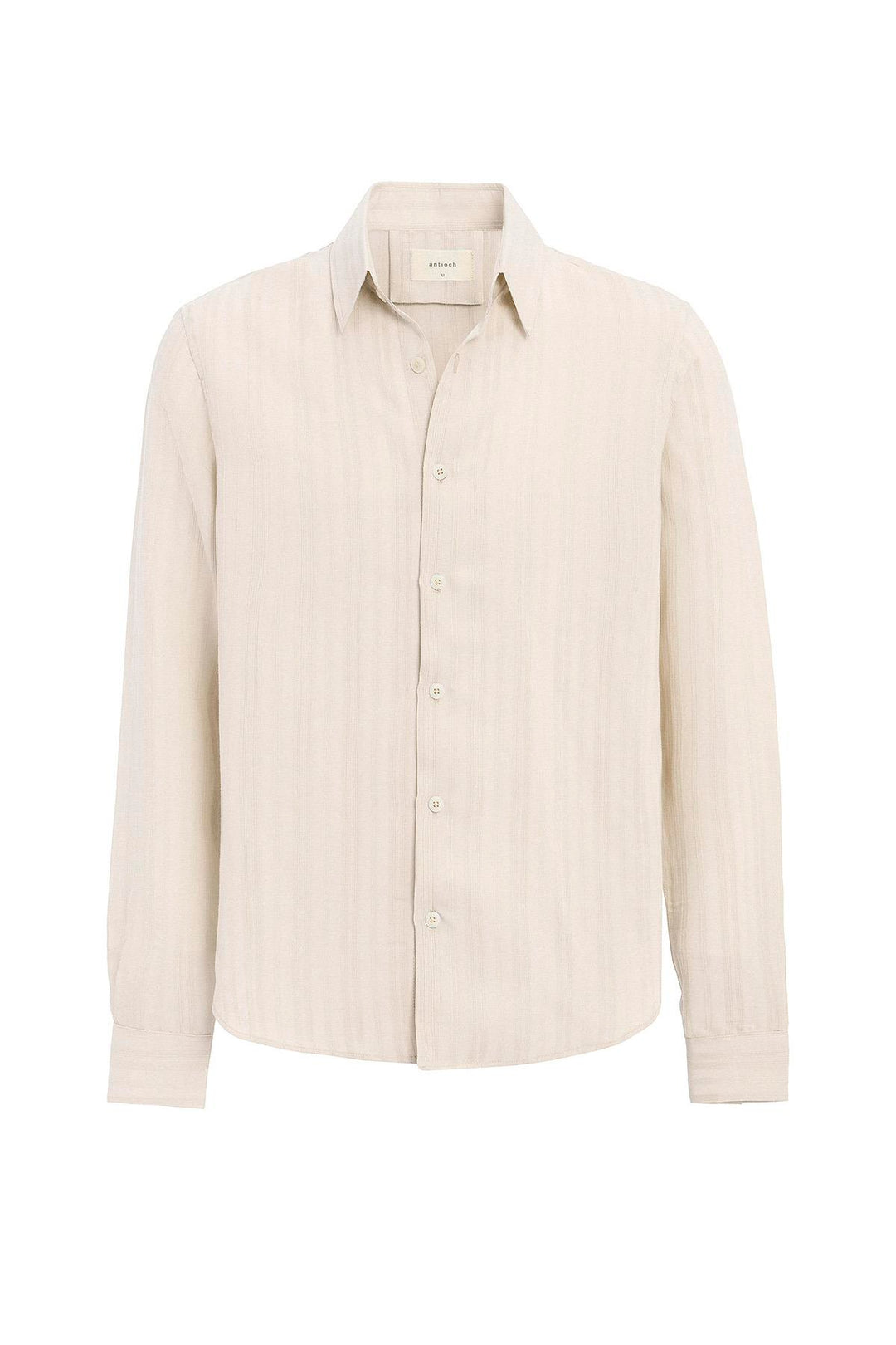ANT Antioch Stone Striped and Textured Men's Shirt - Korydallós