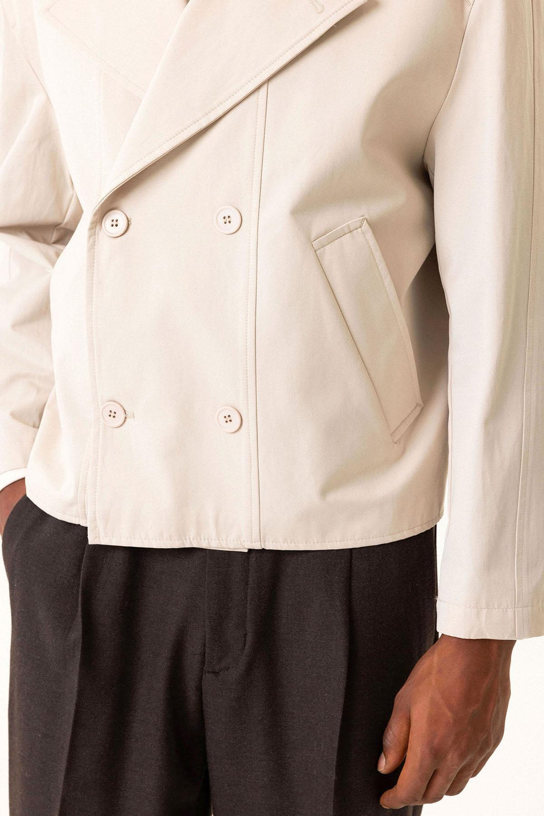 ANT Crop Fit Men's Trench Coat - Utica