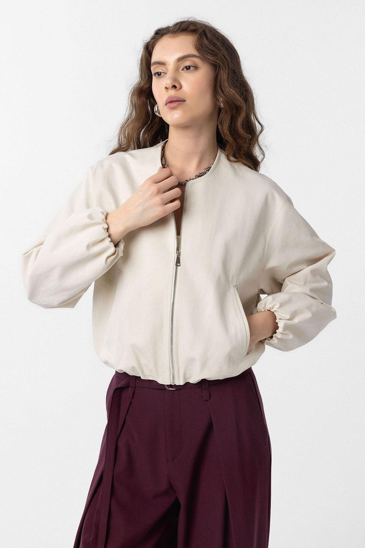 ANT Antioch Stone Crop Women's Bomber Jacket - Hallandale Beach