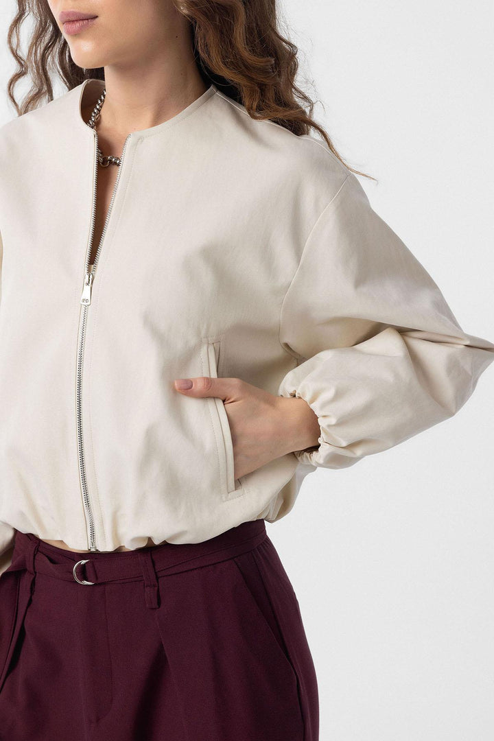 ANT Antioch Stone Crop Women's Bomber Jacket - Hallandale Beach