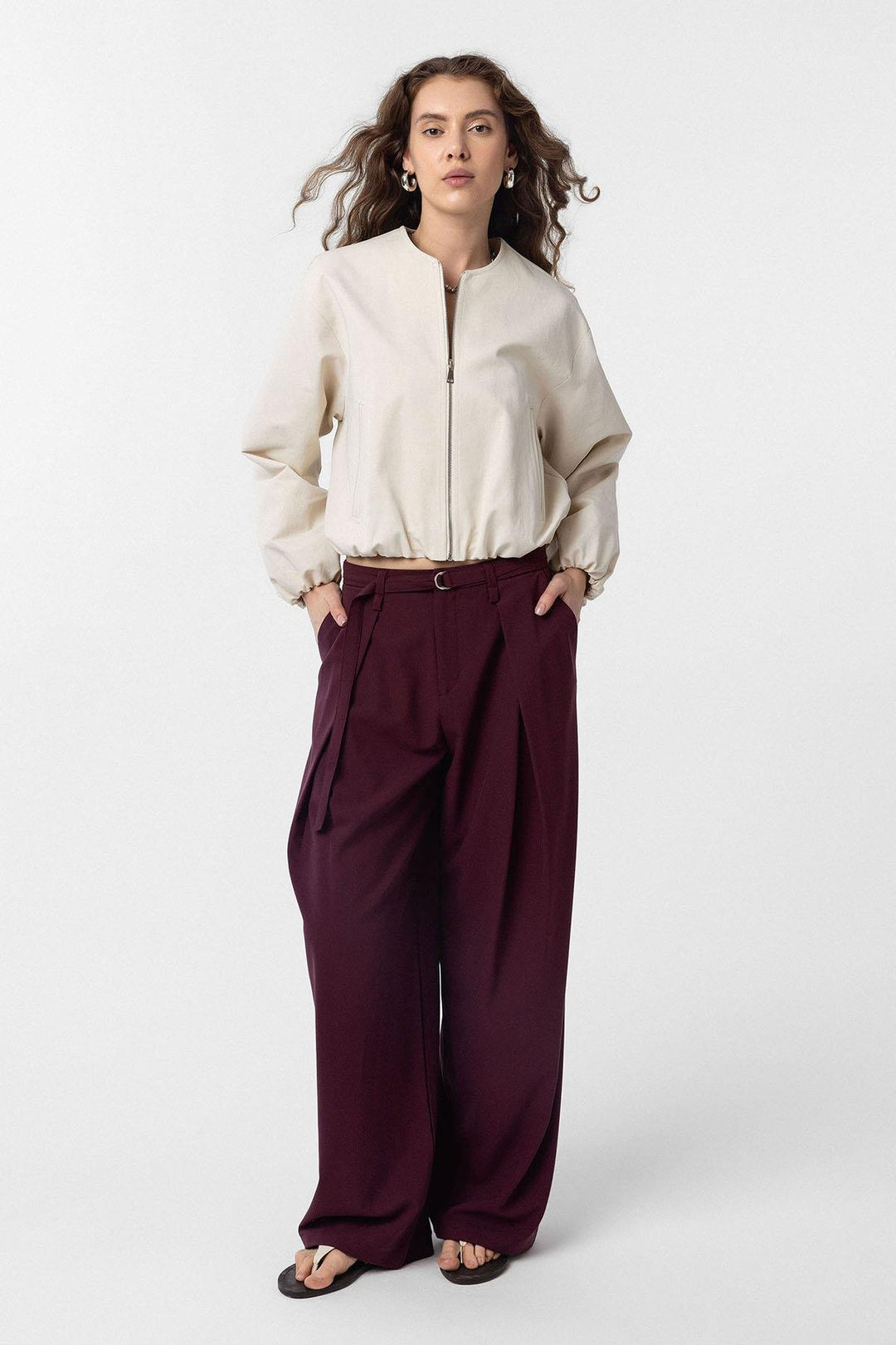ANT Antioch Stone Crop Women's Bomber Jacket - Hallandale Beach