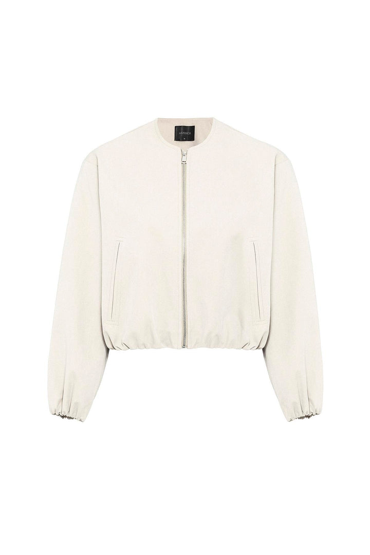 ANT Antioch Stone Crop Women's Bomber Jacket - Hallandale Beach
