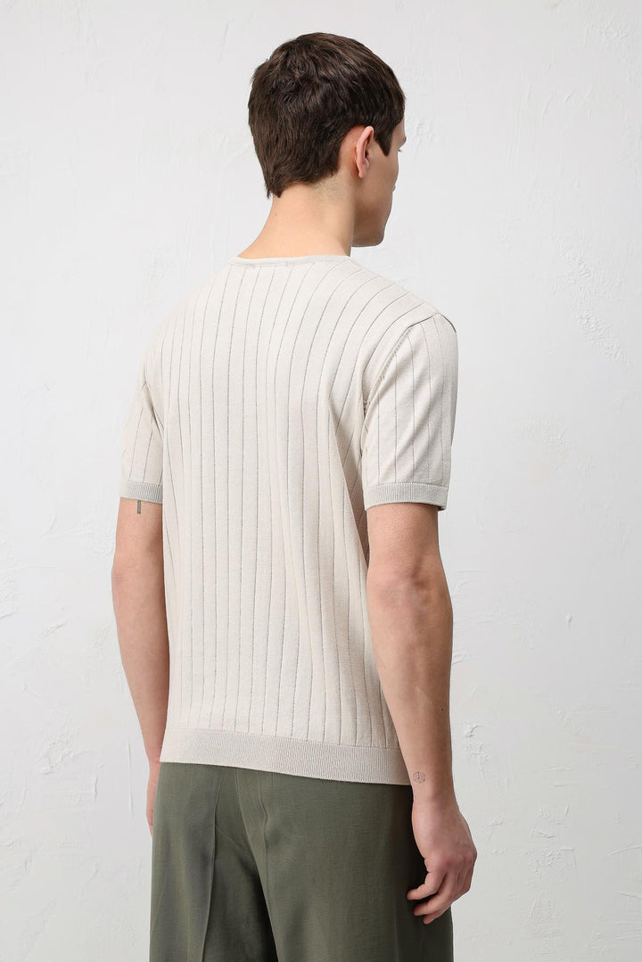 ANT Antioch Taş Dokulu Erkek Triko T-Shirt - Zürich