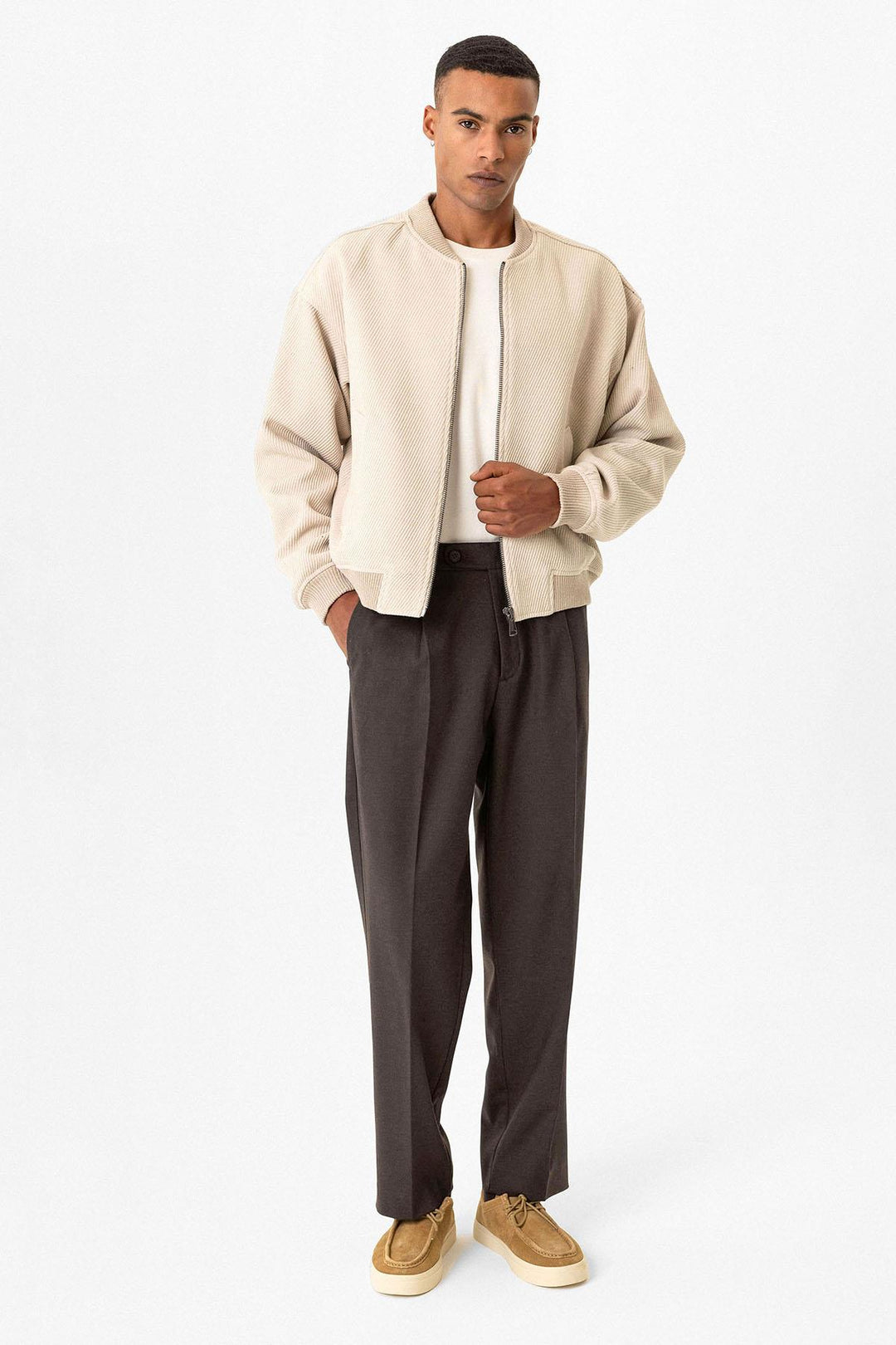 ANT Textured Oversize Bomber Men's Coat - Ragusa