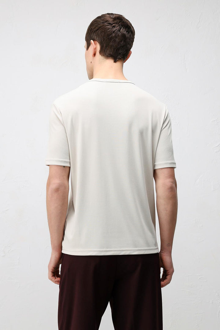 ANT Antioch Taş Düğmeli Yaka Erkek T-Shirt - Rowland Heights