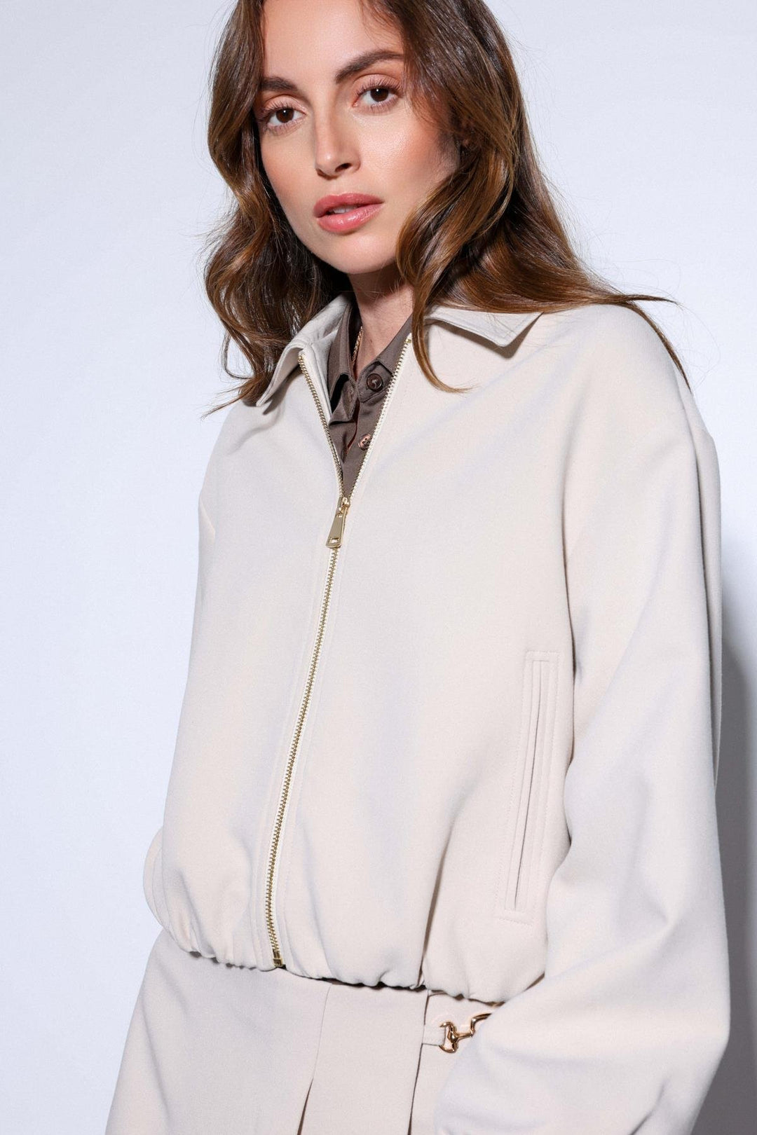 ANT Antioch Stone Zip Bomber Women's Jacket - Alphen aan den Rijn