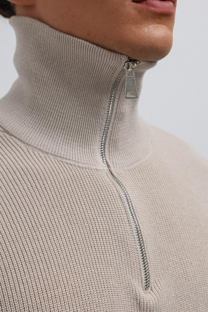 ANT Antioch Stone Zippered Knit Men's Sweater - Martinez