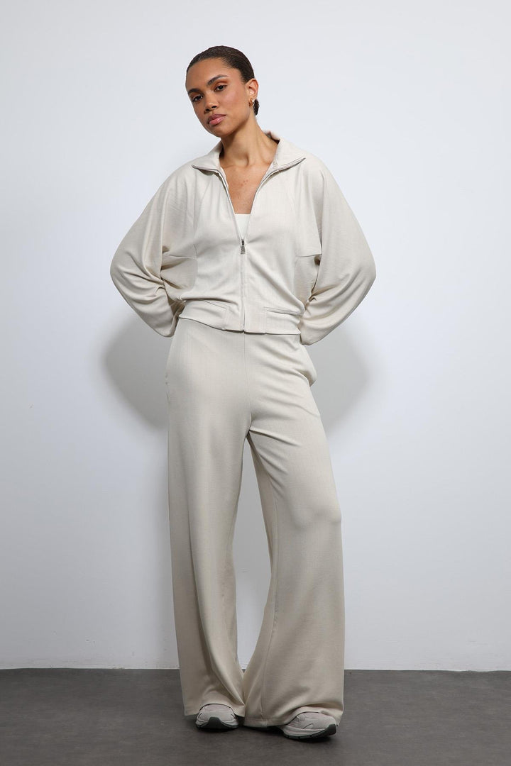 ANT Antioch Stone Wide Leg Striped Tracksuit - Mauldin