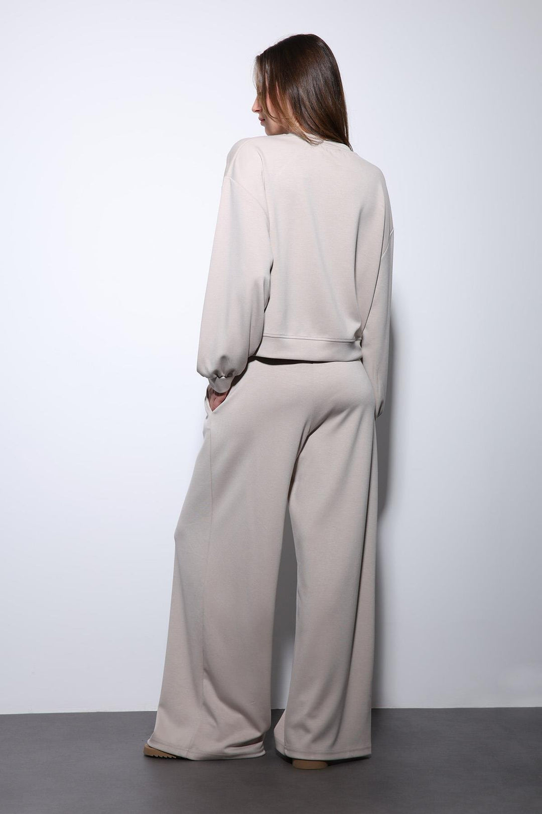 ANT Antioch Stone Wide Leg Relaxed Women's Suit - Gela