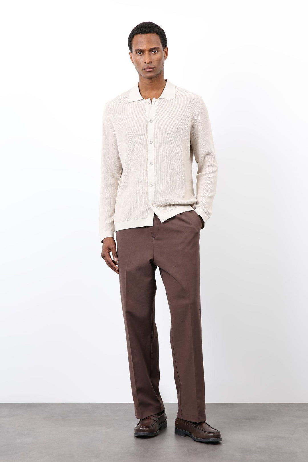 ANT Antioch Taş İnce Örgü Triko Erkek Hırka - Clacton-on-Sea