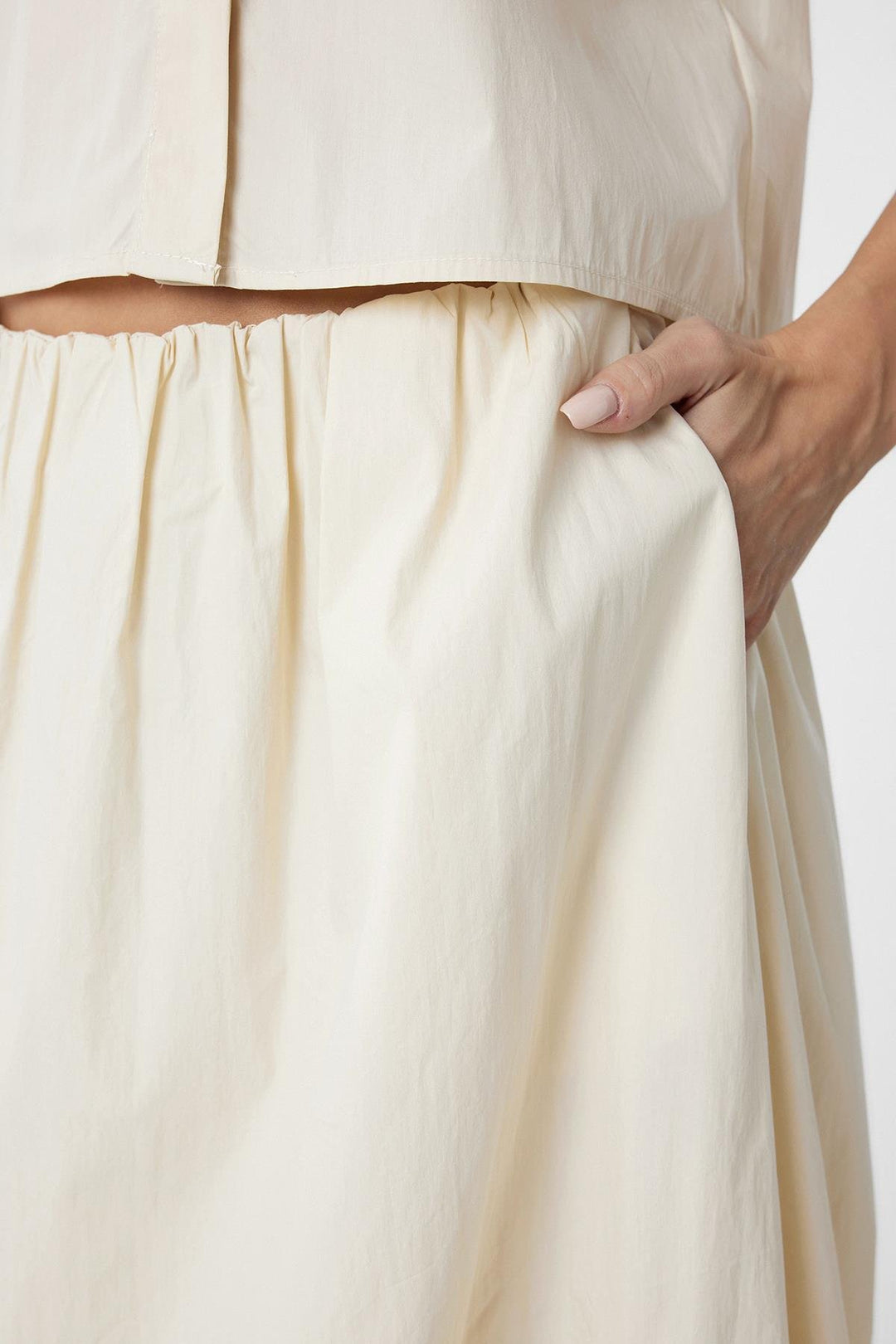 ANT Antioch Stone Woman Balloon Midi Skirt - Ashburn