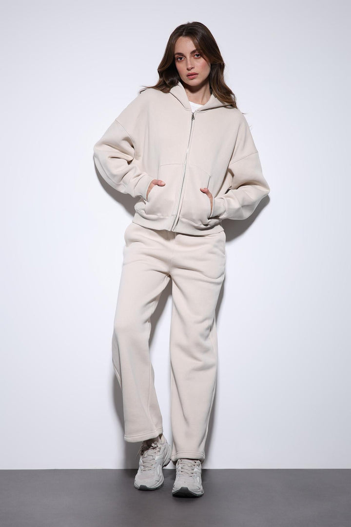 ANT Antioch Taş Kapüşonlu Sweatshirt Kadın Eşofman Takım - Atenco