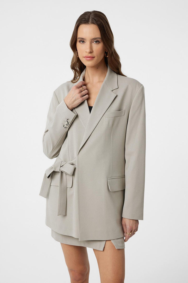 ANT Antioch Stone Belted Women's Blazer - Wilmington