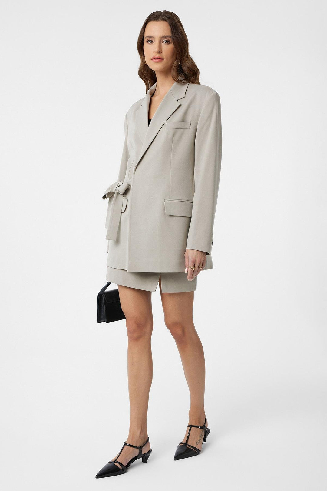 ANT Antioch Stone Belted Women's Blazer - Wilmington