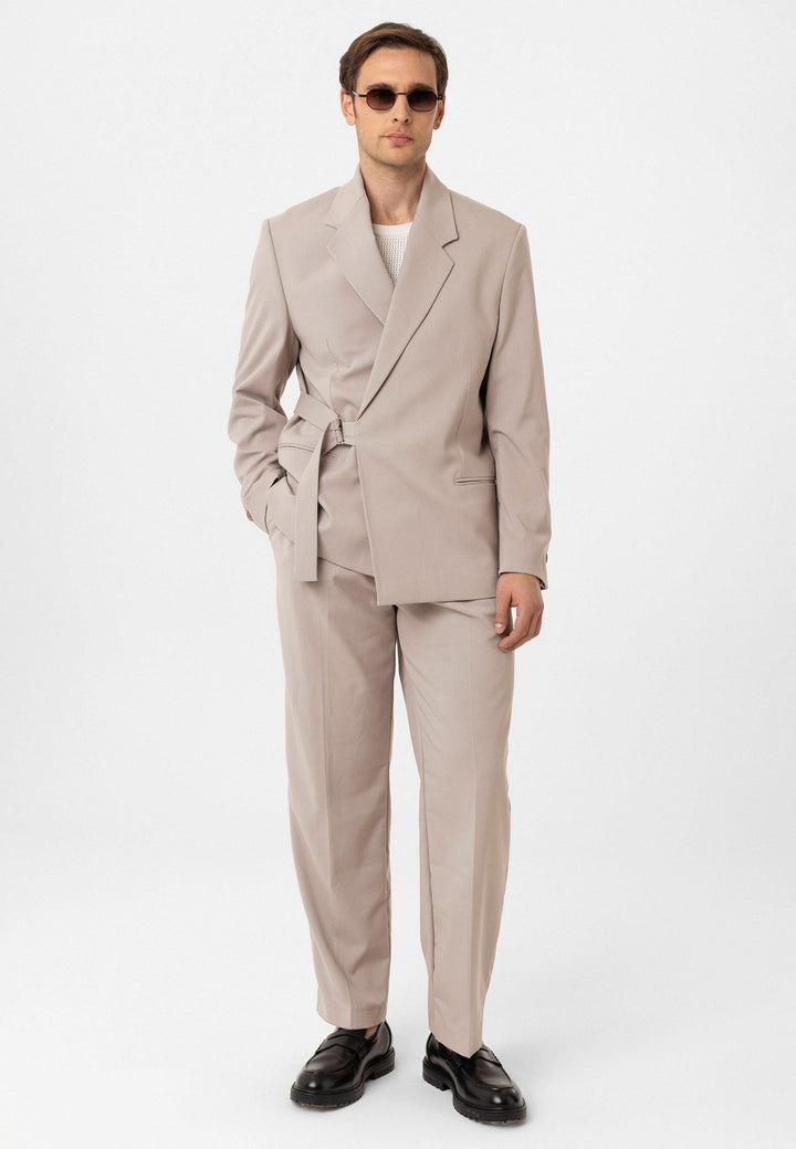 ANT Antioch Stone Belted Relax Fit Men's Blazer Jacket - Pleasant Hill