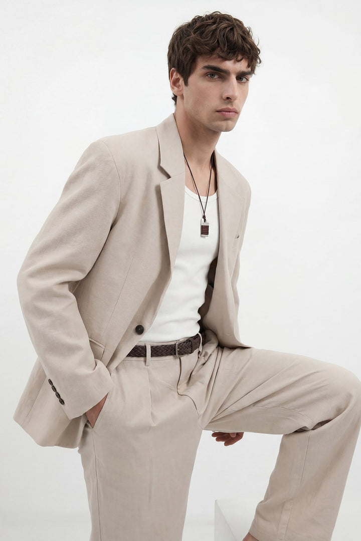 ANT Antioch Taş Modal Karışımlı Relaxed Blazer Ceket - Manalapan