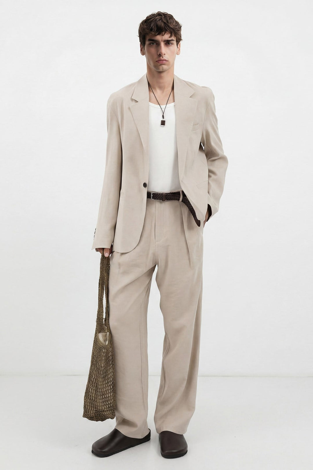 ANT Antioch Taş Modal Karışımlı Relaxed Blazer Ceket - Manalapan
