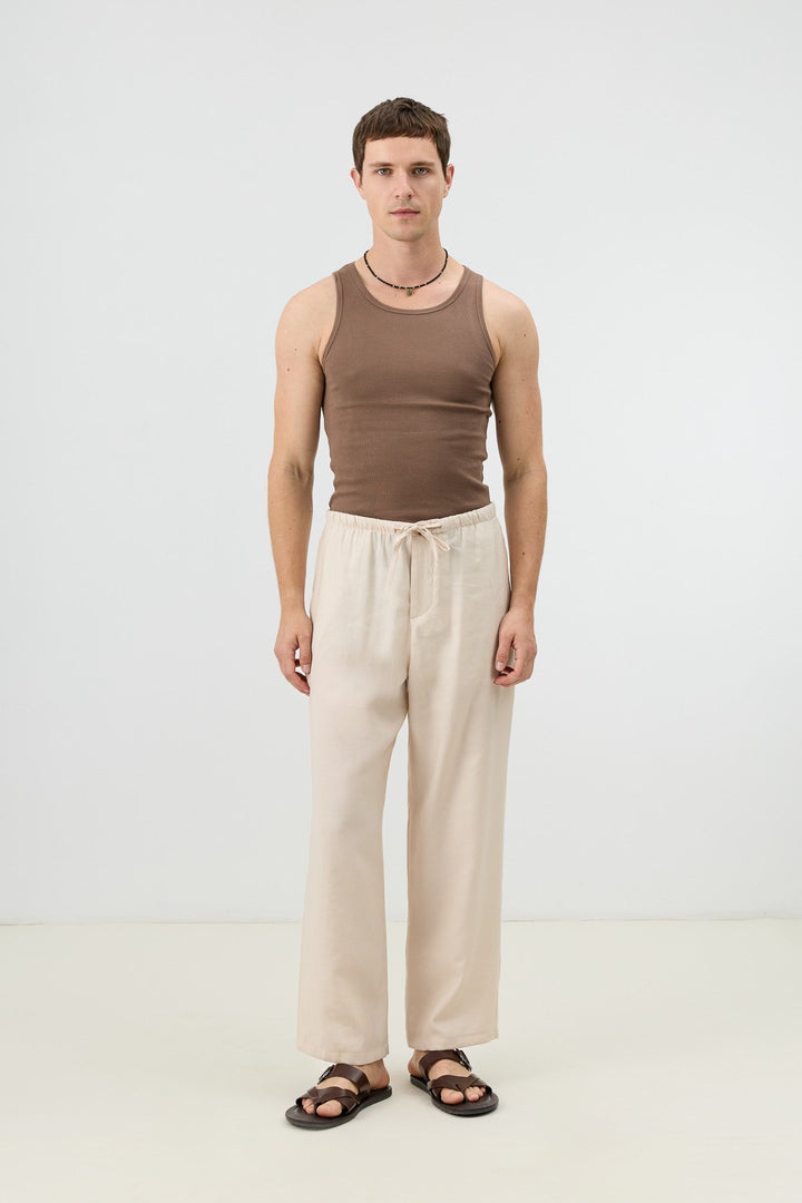 ANT Antioch Taş Modal Karışımlı Relaxed Erkek Pantolon - Evanston