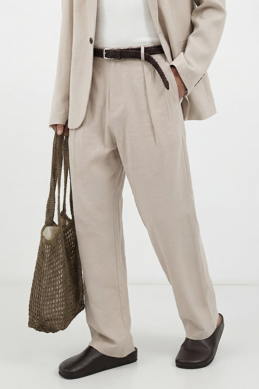 ANT Antioch Taş Modal Karışımlı Relaxed Pantolon - Montgomery
