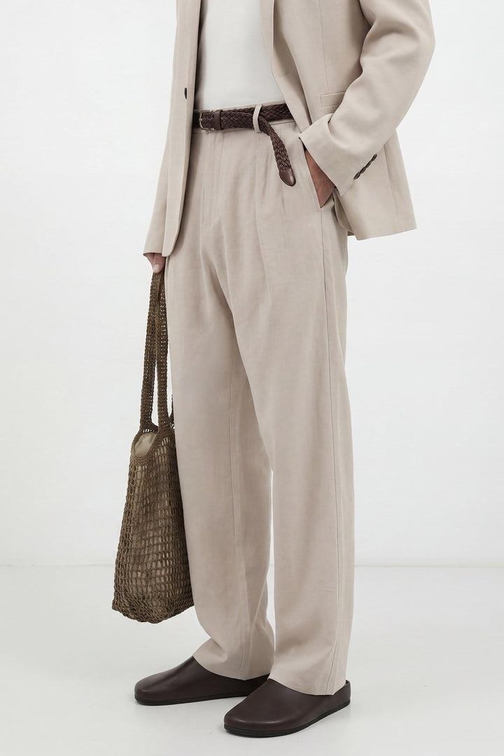 ANT Antioch Taş Modal Karışımlı Relaxed Pantolon - Montgomery