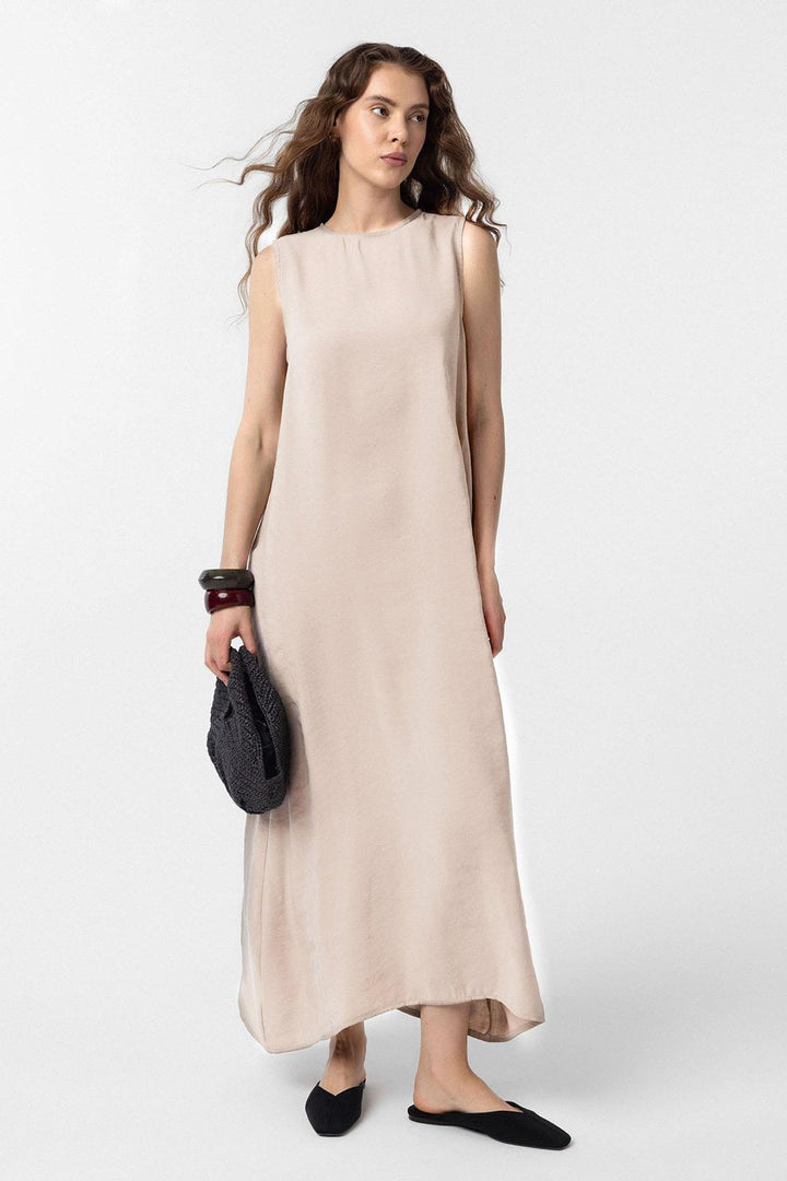 ANT Antioch Stone Modal Midi Women's Dress - Round Rock